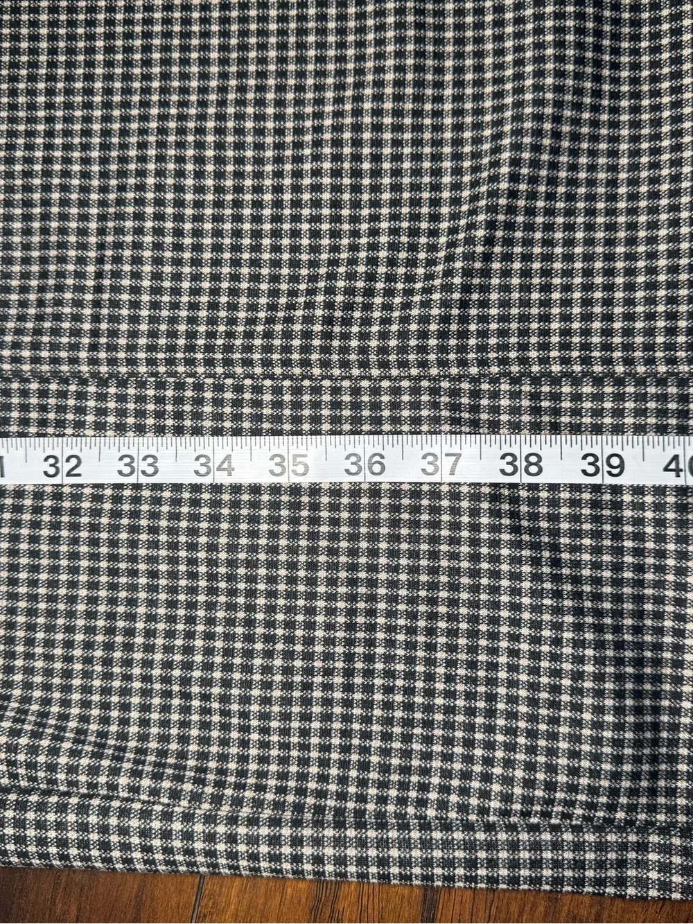 NWT Max Studio Checked Midi Blazer Dress Faux Wrap Long Sleeve Belted Business - Picture 13 of 15